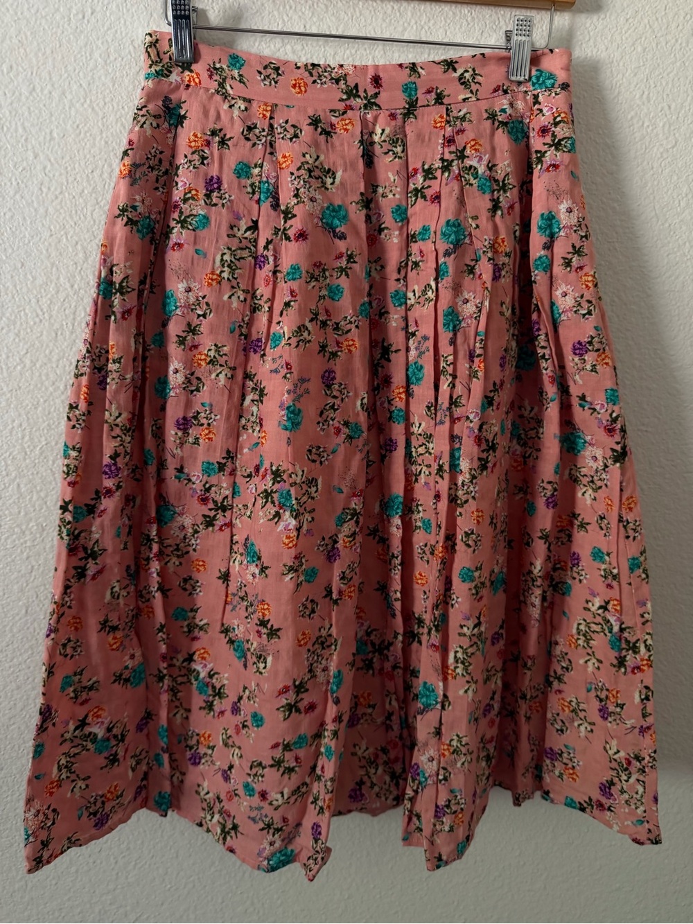 Tulip B Floral A-Line Midi Skirt